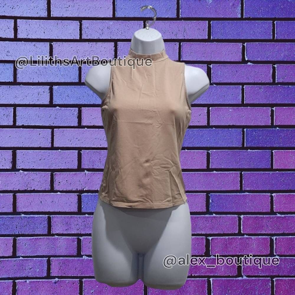 GUESS Mock Neck Tank(M002) -Size S for Women